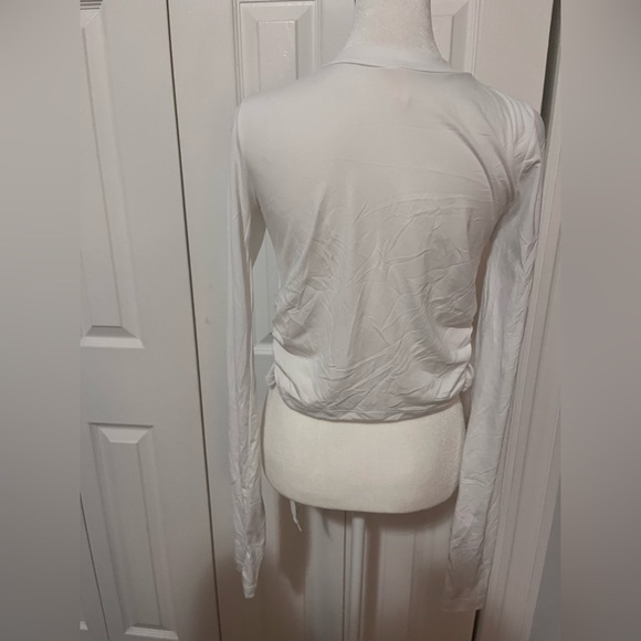 FP Movement With A Twist Layer Top Painted Sleeve White Size Small - Picture 4 of 6